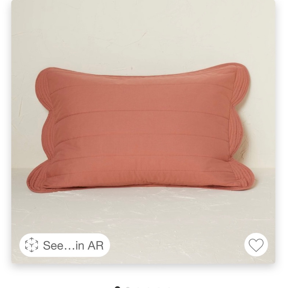 Standard Scalloped Edge Quilt Sham Light Terracotta Opalhouse Jungalow Target